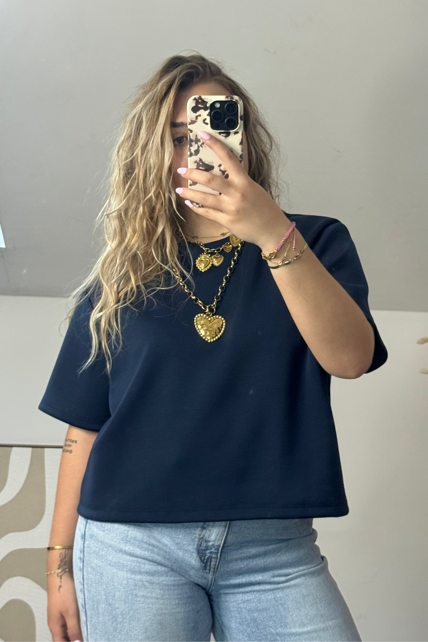 T-SHIRT LINA BLEU MARINE