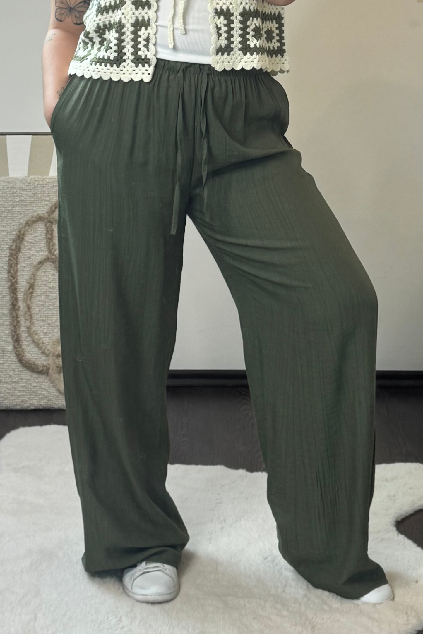 PANTALON IRIS VERT