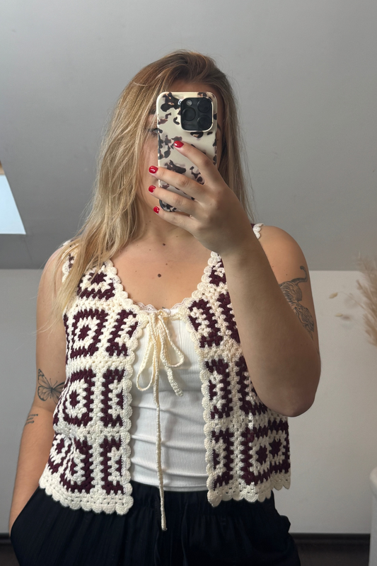 GILET IBIZA BORDEAUX