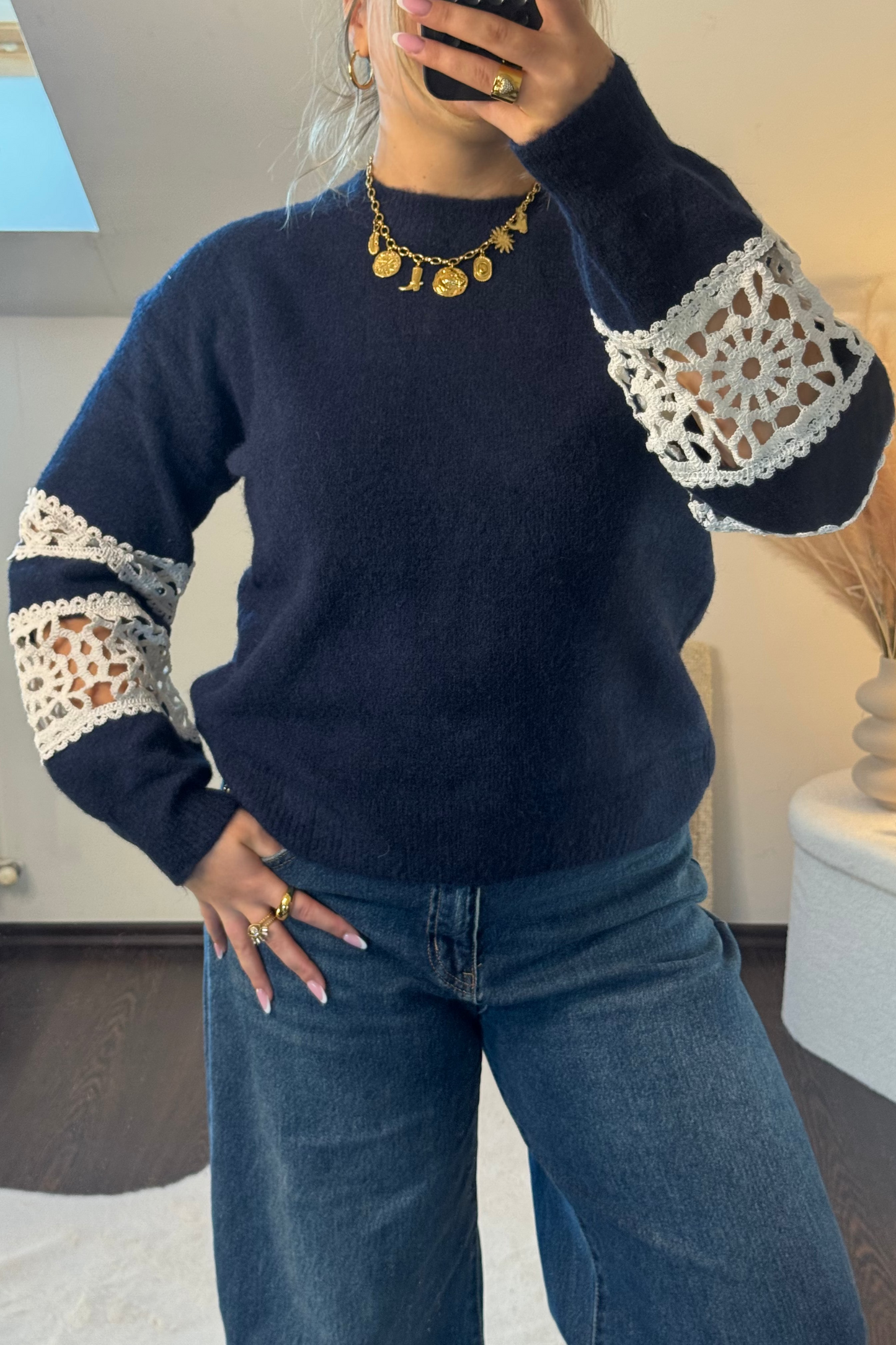 PULL PAULINE BLEU MARINE