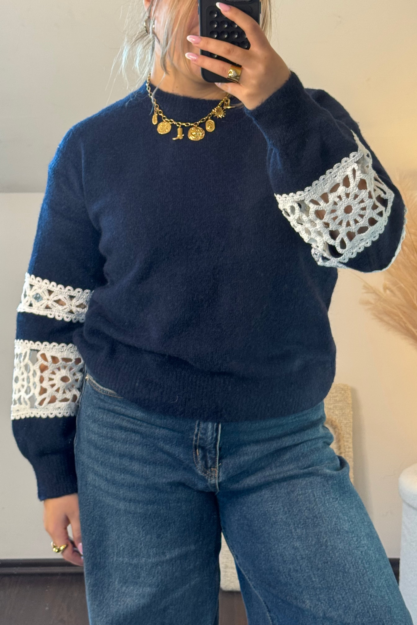 PULL PAULINE BLEU MARINE