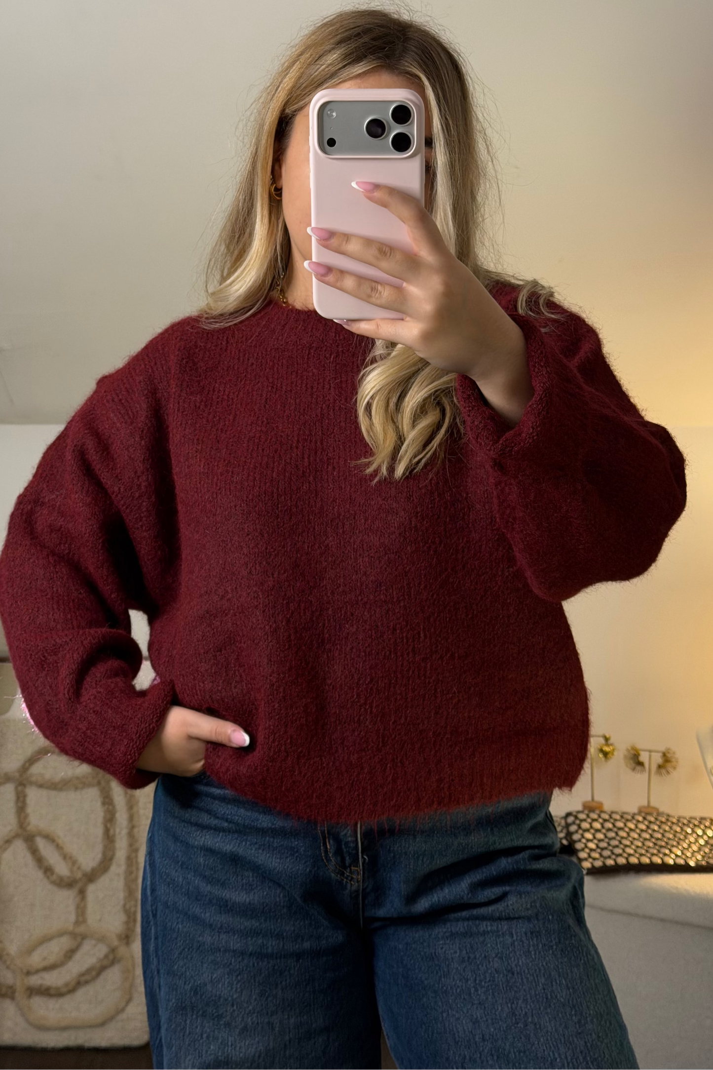 PULL AGATHE BORDEAUX