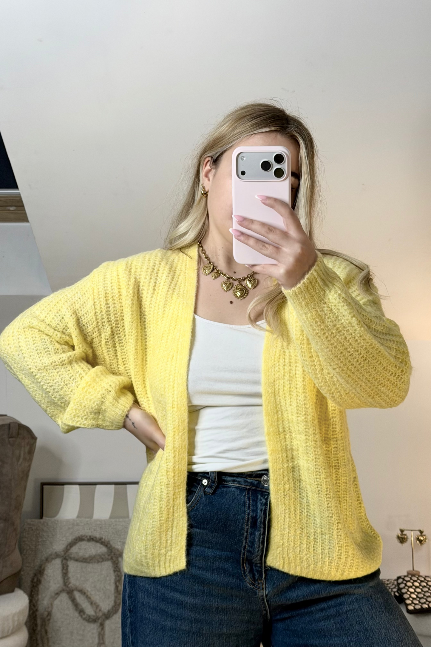 GILET NINON JAUNE