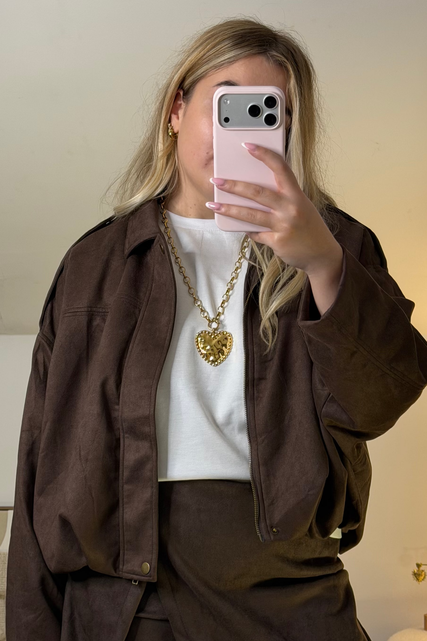 VESTE CONSTANCE MARRON