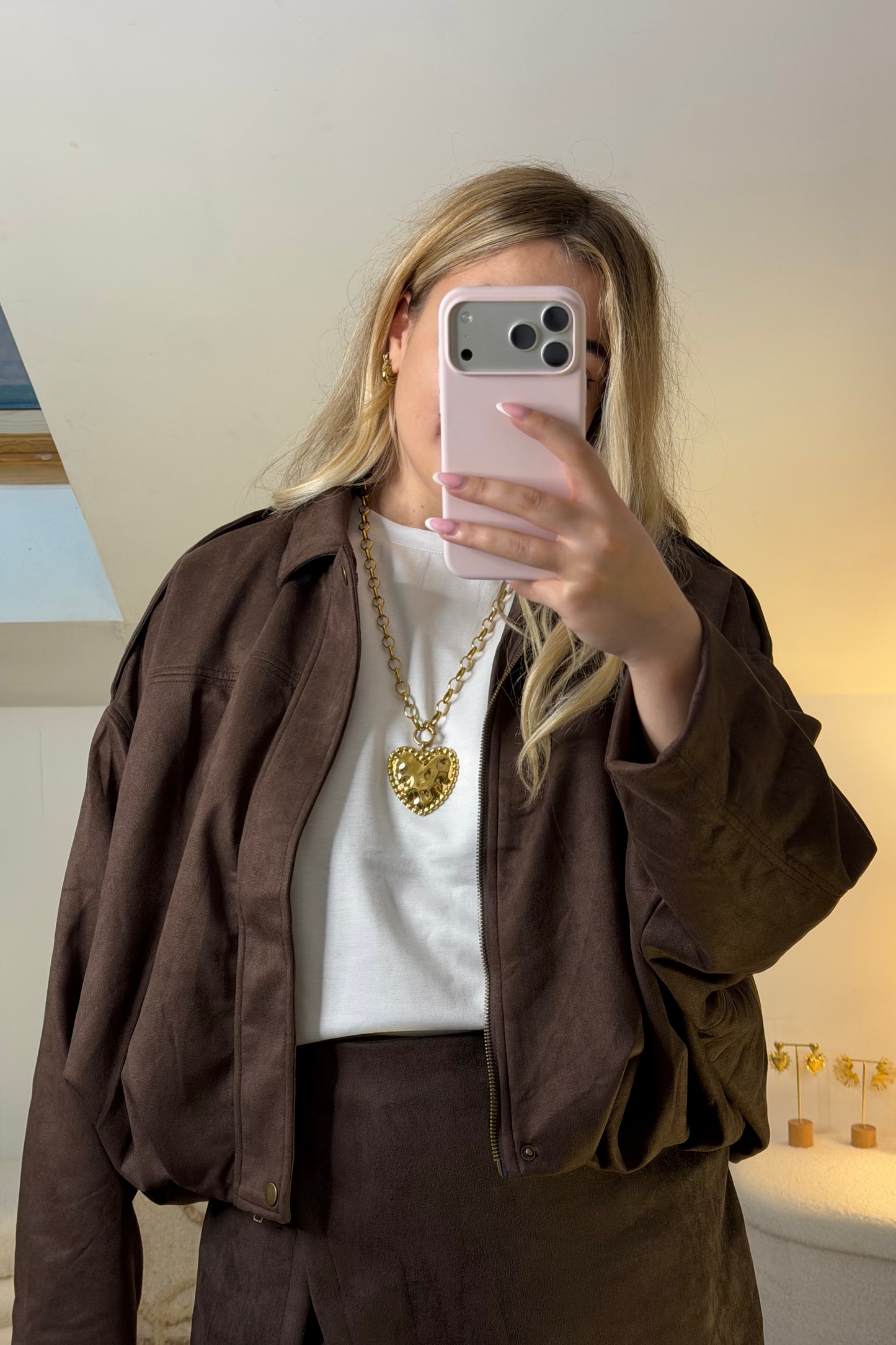 VESTE CONSTANCE MARRON