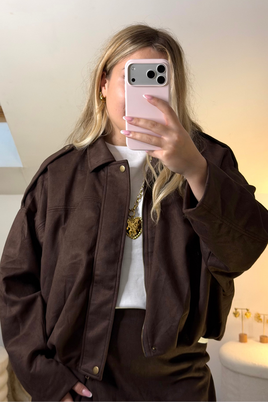 VESTE CONSTANCE MARRON