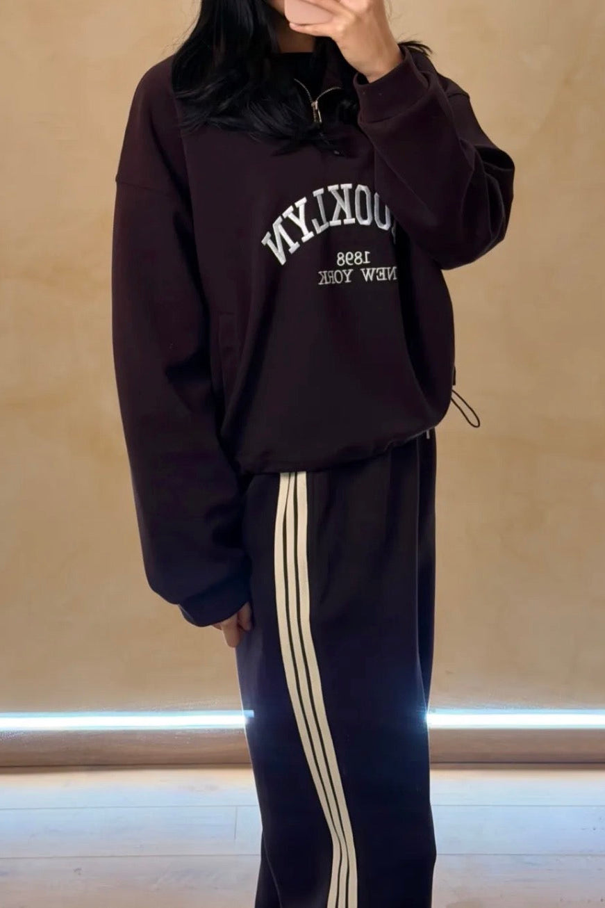 PANTALON IZARA BORDEAUX